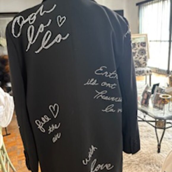 Cinq a Sept Cindie embellished blazer - Picture 3 of 7